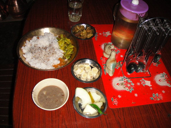Typical Meal offered to the Tourists Typical Meal offered to the Tourists