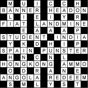The Ecotourism Crossword - Copyright ECOCLUB.com 2002 - 2003