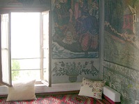 The inside of the Kontos mansion, painted by Theofilos