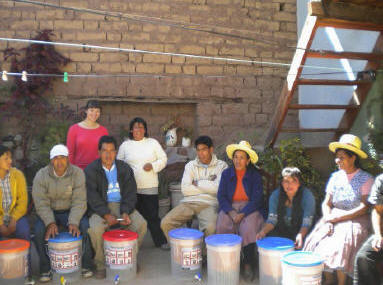 group receives water filters