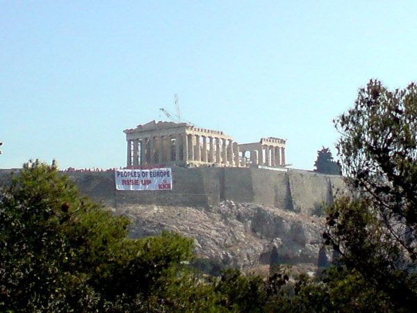 CP of Greece Acropolis Protest