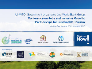 Jamaica: UNWTO Conference on Tourism, Jobs and Inclusive Growth opens in Montego Bay.