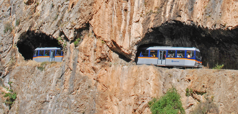Greece: Peloponnese: 'Odontotos' rack railway services suspended due to landslides
