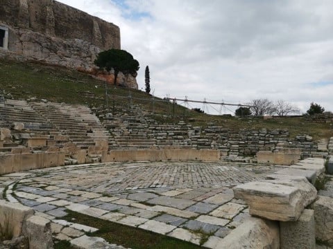 The stage, Dionysus Theatre, Athens