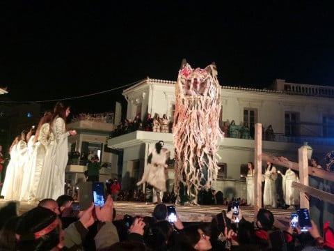 Feast of the Harmaina Ghost in Amfissa, Greece
