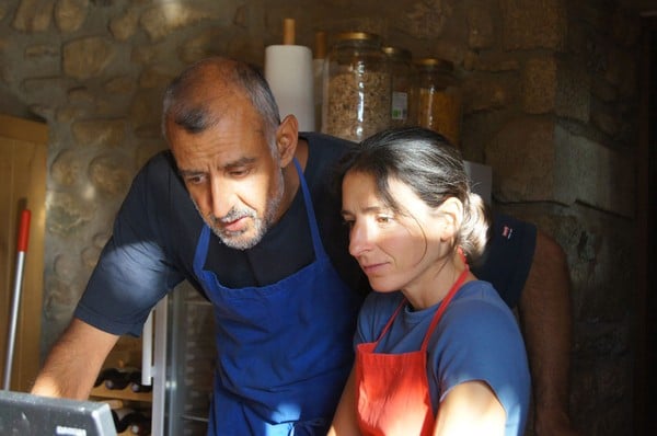Arif and Marta at work