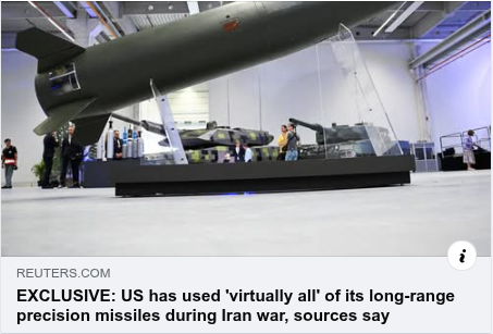 From "revolving doors" to "revolving wars" .... Each time a USD 1m rocket is fired, more than $1m is generated through the multiplier effect. Can self-funded perma-war be stopped? We need a peaceful Anti-Alexander to put the Gordian knot back into place. Apply now!  https://www.reuters.com/world/us-has-used-virtually-all-its-long-range-precision-missiles-during-iran-war-2026-08-04/
