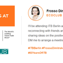 Looking forward to meet ECOCLUB members at ITB! Send me a message to arrange a meeting next week.
