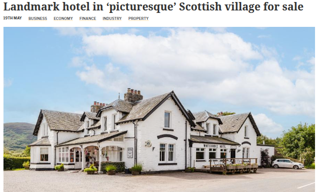 Scotland: Landmark Victorian-era hotel on the shores of Loch Ness seeks new owner. https://www.heraldscotland.com/news/25175332.landmark-hotel-picturesque-scottish-village-sale/