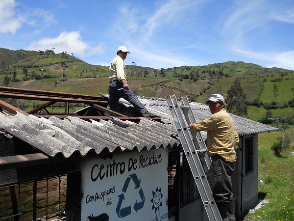 Recycling center repairs under way