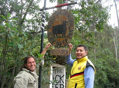 Founder Andres Hammerman with new Administrator Edmundo Vega Estrada